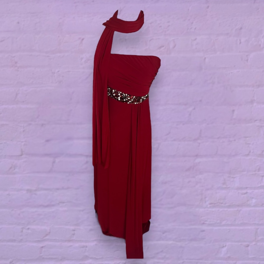 red gown